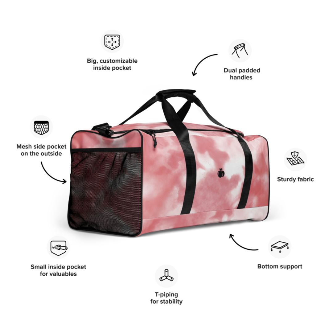 Pink Marble Duffle Bag